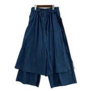 パンツ BISHOOL 着物パンツ 青