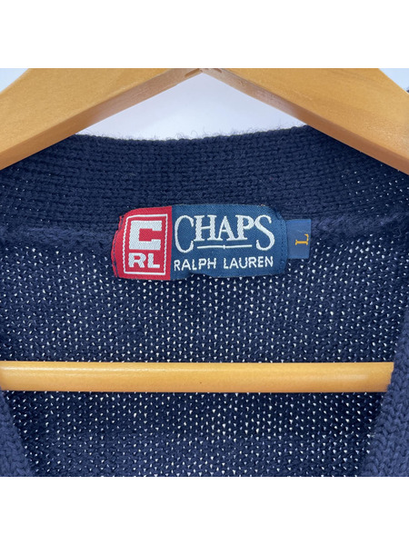 POLO RALPH LAUREN レタードカーディガン L