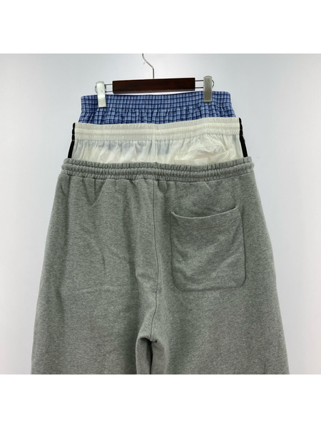 パンツ project gr 3 LAYERED SWEAT PANTS グレー 1