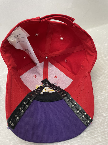 KOZABURO PRM CAP SINGLE LINE デザインキャップ レッド×パープル