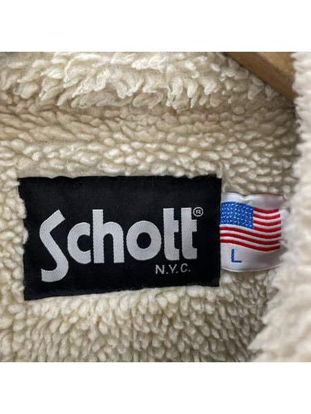 schott ジャケット デニム ボアジャケット