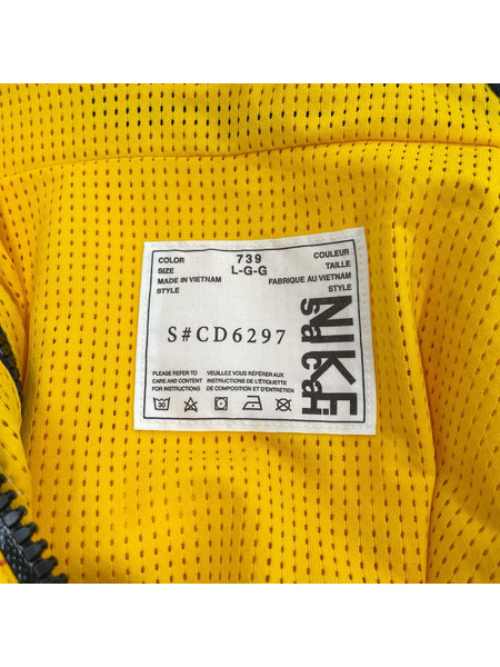 NIKE×sacia 19AW Double-Zip Jacket カーキ×黄 （L）
