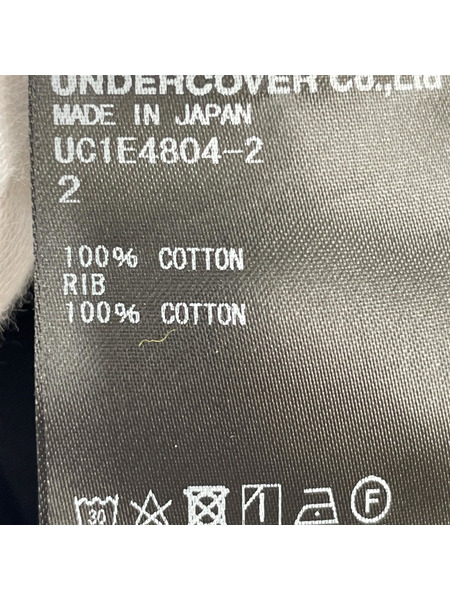 UNDERCOVER 25ss コットンガーゼ レイヤードカットソー 2 ブラック UC1E4804-2