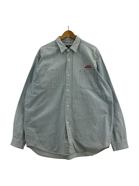 OLD STUSSY/80s/初期タグ/ワークシャツ/ヒッコリー/L｜商品番号