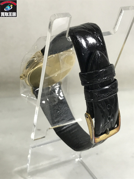 メンズQZ LONGINES/750/ラウンドウォッチ/12PD/社外ベルト[値下]