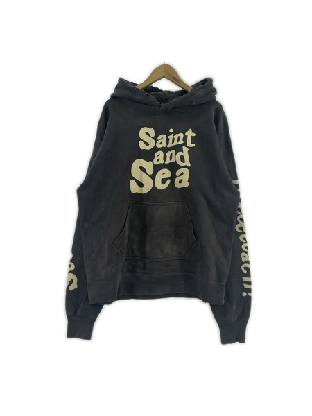 SAINT MICHAEL×WIND AND SEA HOODIE 加工POパーカー XL フェードブラック