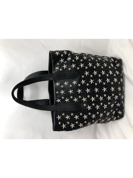 ハンドバッグ スタースタッズハンドバッグ ブラック