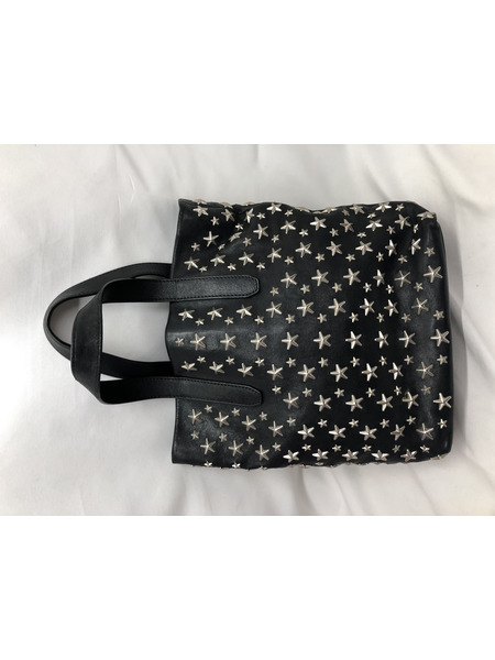 ハンドバッグ スタースタッズハンドバッグ ブラック