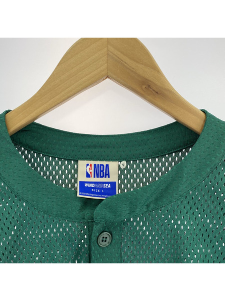 WIND AND SEA 長袖Tシャツ・カットソー ×NBA Mesh Long Sleeve Top L[値下]