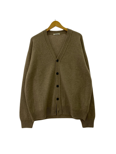 AURALEE カーディガン CASHMERE KNIT/4/ベージュ/A24AC01BC[値下]