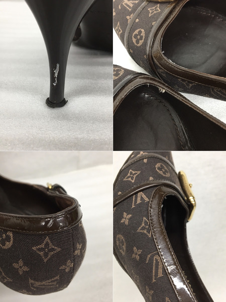 LOUIS VUITTON　靴 モノグラム・ミニ/ベルテッドパンプス/39/NQ1006