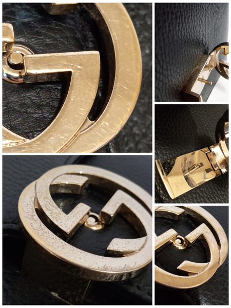 GUCCI/インターロッキングG/レザー/ショルダーバック[値下]