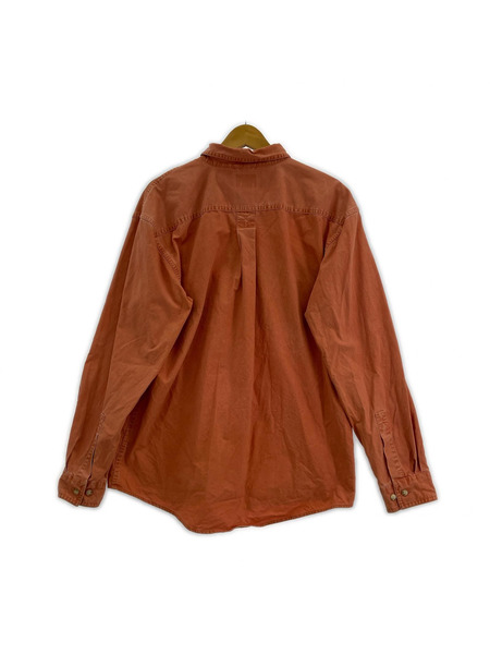 L.L.Bean 長袖シャツ サンウォッシュキャンバスシャツ オレンジ (M)