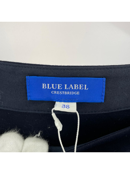 BLUE LABEL CRESTBRIDGE 長袖Tシャツ・カットソー ボートネック 肩ボタン(38)[値下]