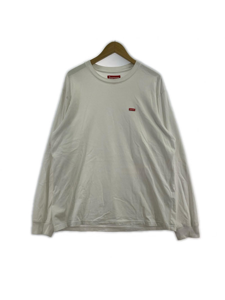 Supreme 25ss small box logo L/S T-Shirt 白 (M)