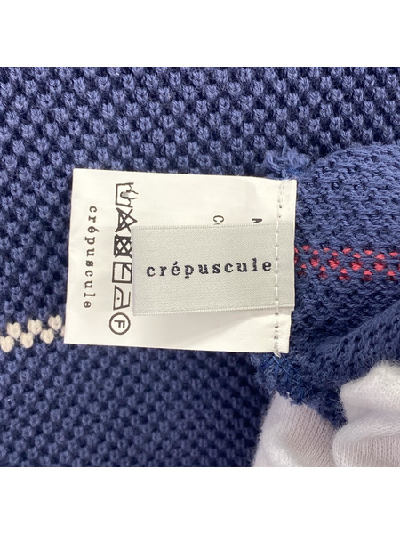 crepuscule 鹿ノ子 ボーダーニット(2)