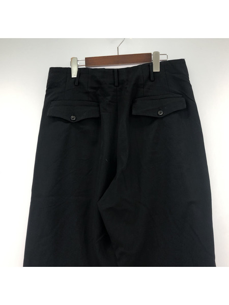 Yohji Yamamoto Costume d'homme オールド ウールギャバスラックス 3 ブラック