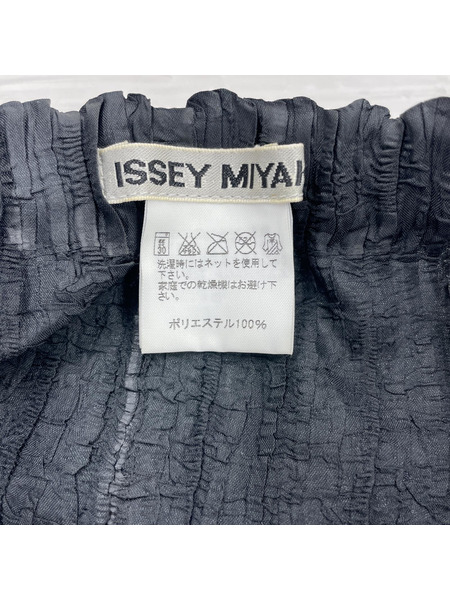 ISSEY MIYAKE ロングスカート 鱗ロングスカート/BLK
