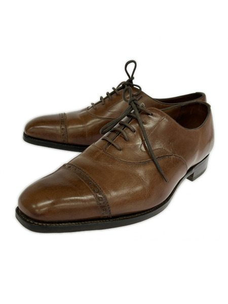 シューズ EDWARD GREEN パンチドキャップトゥシューズ