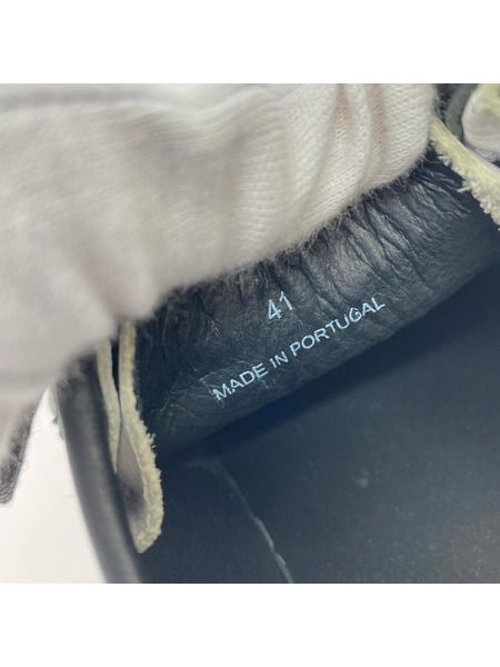 uniform experiment シューズ Amb バイカラー レザーチロリアンシューズ 41 黒 白