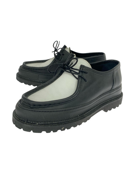 uniform experiment シューズ Amb バイカラー レザーチロリアンシューズ 41 黒 白