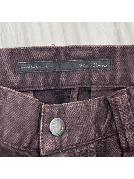 00s TETE HOMME Y2K ギミック カーゴパンツ ボルドー