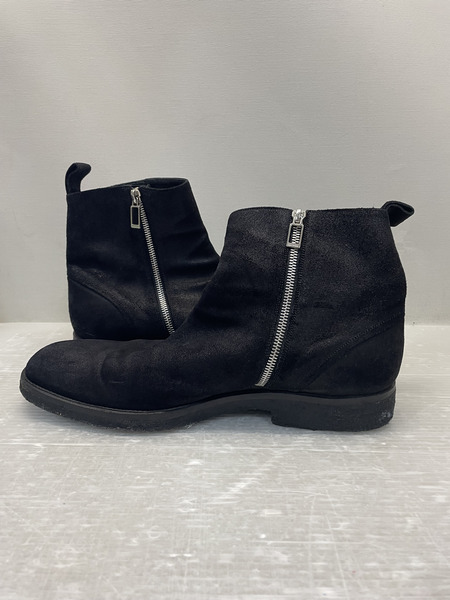 Dior HOMME サイドジップ オイルドスエードブーツ 44 ブラック
