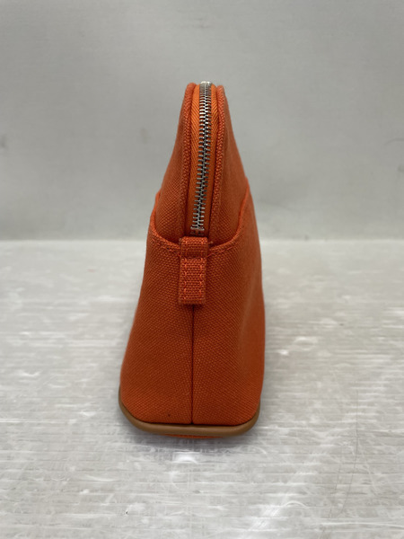 HERMES キャンバス ボリードポーチ オレンジ
