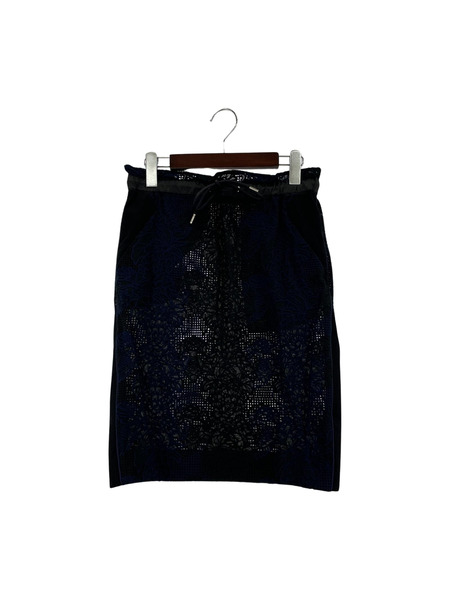 Sacai 17SS Embroidered Drawstring Lace Knee Length Skirt 1[値下]