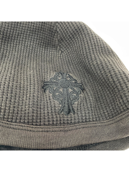 ソノ他 クロス刺繍 サーマルビーニー BLK
