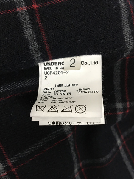 UNDERCOVER レザージャケット 15AW ダブルライダースジャケット UPC-4201-2 (2)