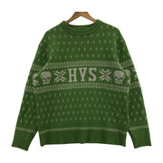 HYSTERIC GLAMOUR ニット・セーター SKULL NORDICジャガード ニット