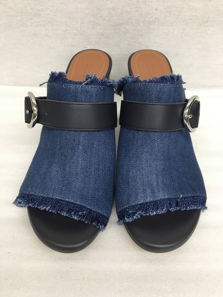 靴 COACH REINA 70 DENIM SANDAL (8)