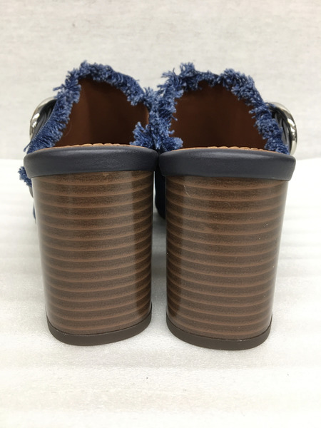 靴 COACH REINA 70 DENIM SANDAL (8)