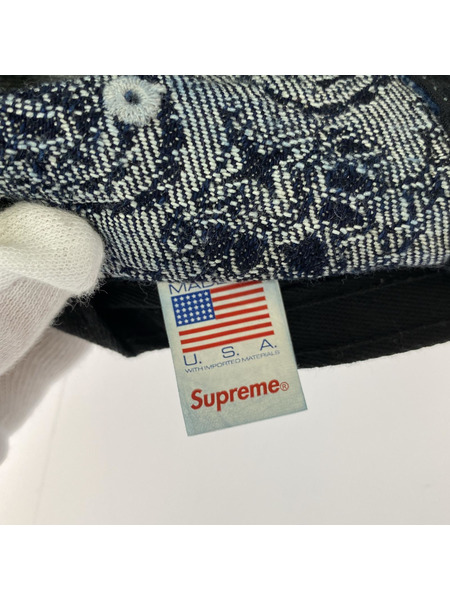 Supreme キャップ 25SS bandana jacquard denim camp cap