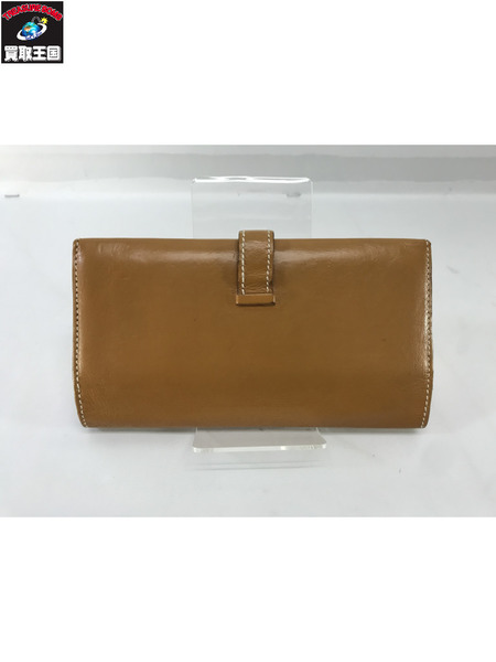 HERMES 長財布 ベアンスフレ 茶  I刻　4N