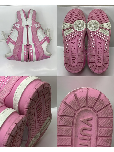 LV トレイナー ピンクデニム スニーカー MS0255 Size8 開封品 ルイ ヴィトン LOUIS VUITTON  モノグラム 