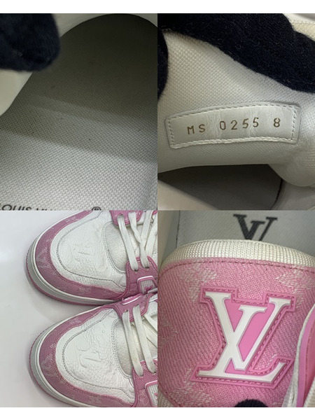 LV トレイナー ピンクデニム スニーカー MS0255 Size8 開封品 ルイ ヴィトン LOUIS VUITTON  モノグラム 