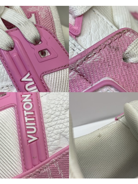 LV トレイナー ピンクデニム スニーカー MS0255 Size8 開封品 ルイ ヴィトン LOUIS VUITTON  モノグラム 