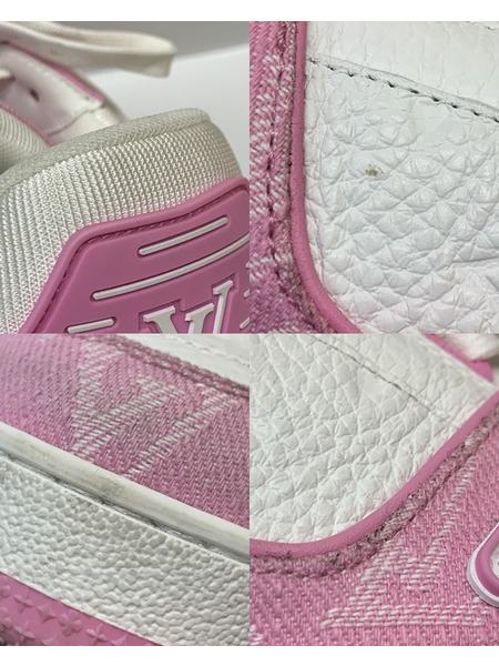 LV トレイナー ピンクデニム スニーカー MS0255 Size8 開封品 ルイ ヴィトン LOUIS VUITTON  モノグラム 