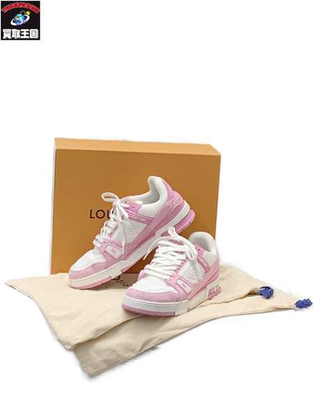 LV トレイナー ピンクデニム スニーカー MS0255 Size8 開封品 ルイ ヴィトン LOUIS VUITTON  モノグラム 