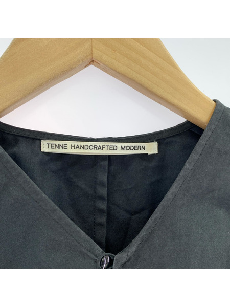 TENNE HANDCRAFTED MODERN ノーカラーワンピース 黒 (F)