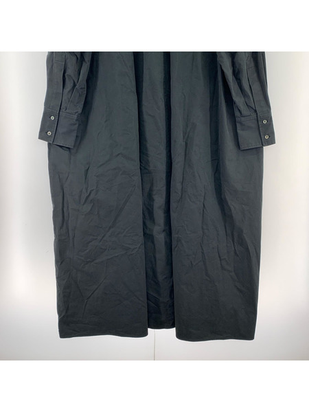 TENNE HANDCRAFTED MODERN ノーカラーワンピース 黒 (F)