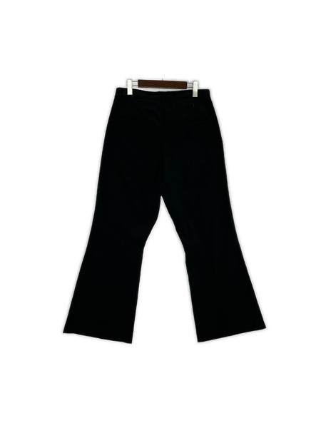 my beautiful land let パンツ ブーツカット センタープレス BLK