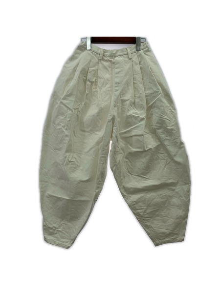 10 handcrafted modern コットンオーバーパンツ 白