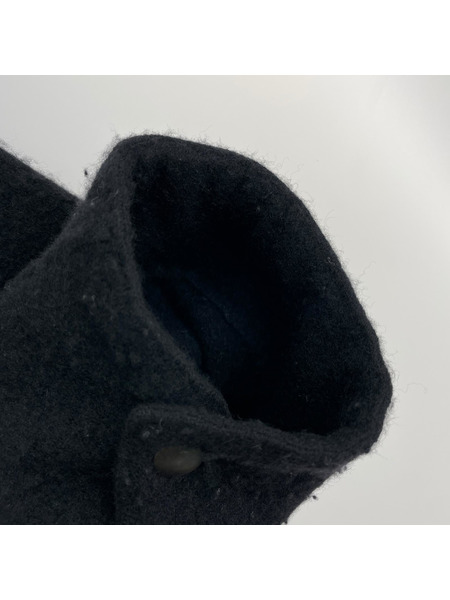 COMOLI ジャケット 縮絨ウールジップショートジャケット 2 ブラック