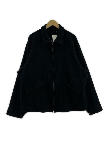COMOLI ジャケット 縮絨ウールジップショートジャケット 2 ブラック
