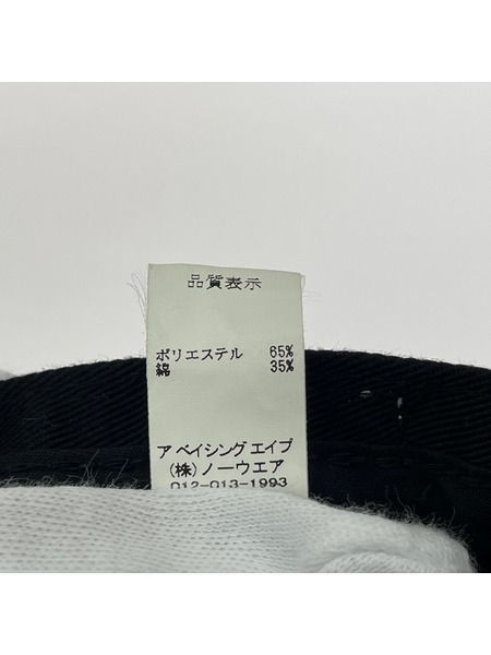 A BATHING APE キャップ ブラック