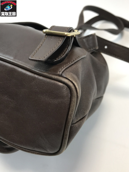 GUCCI グッチ オールド バンブー リュック レザー ブラウン オールド