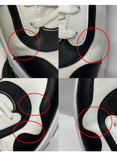 GUCCI インターロッキングG レザー スニーカー ブラック×ホワイト Size9 426184 開封品 グッチ 靴 GG [値下]